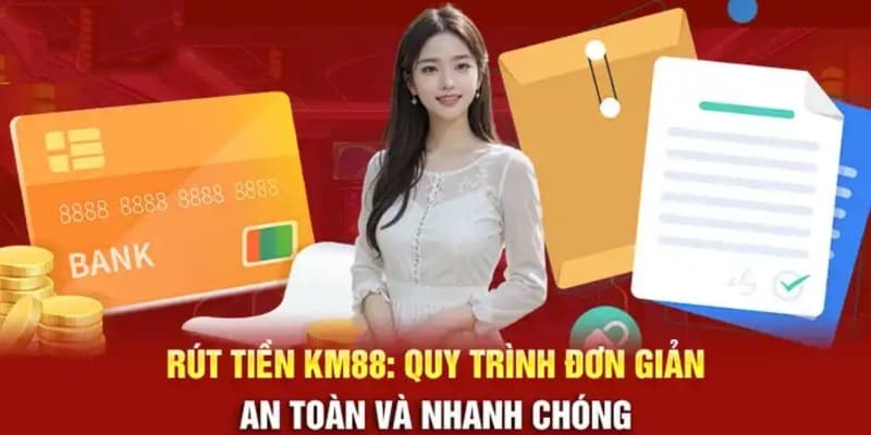 Quy trình rút tiền KM88 được tối ưu hóa thời gian xét duyệt chỉ mất vài phút